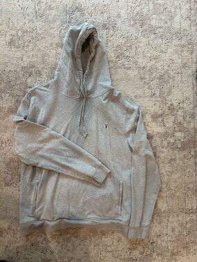 All Saints Asher Ramskull Hoodie Gray / X-LARGE